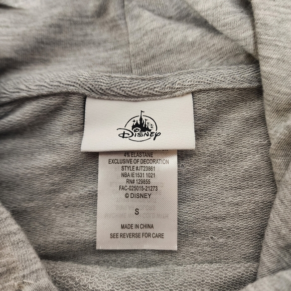 Walt Disney World Rainbow Castle Cropped Hi-Low Hoodie Women's Size Small - Picture 5 of 7